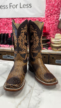 Mc Allen brown hand tool flower boots