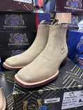 Minotauro men’s ankle boots Nobuck gray suede leather