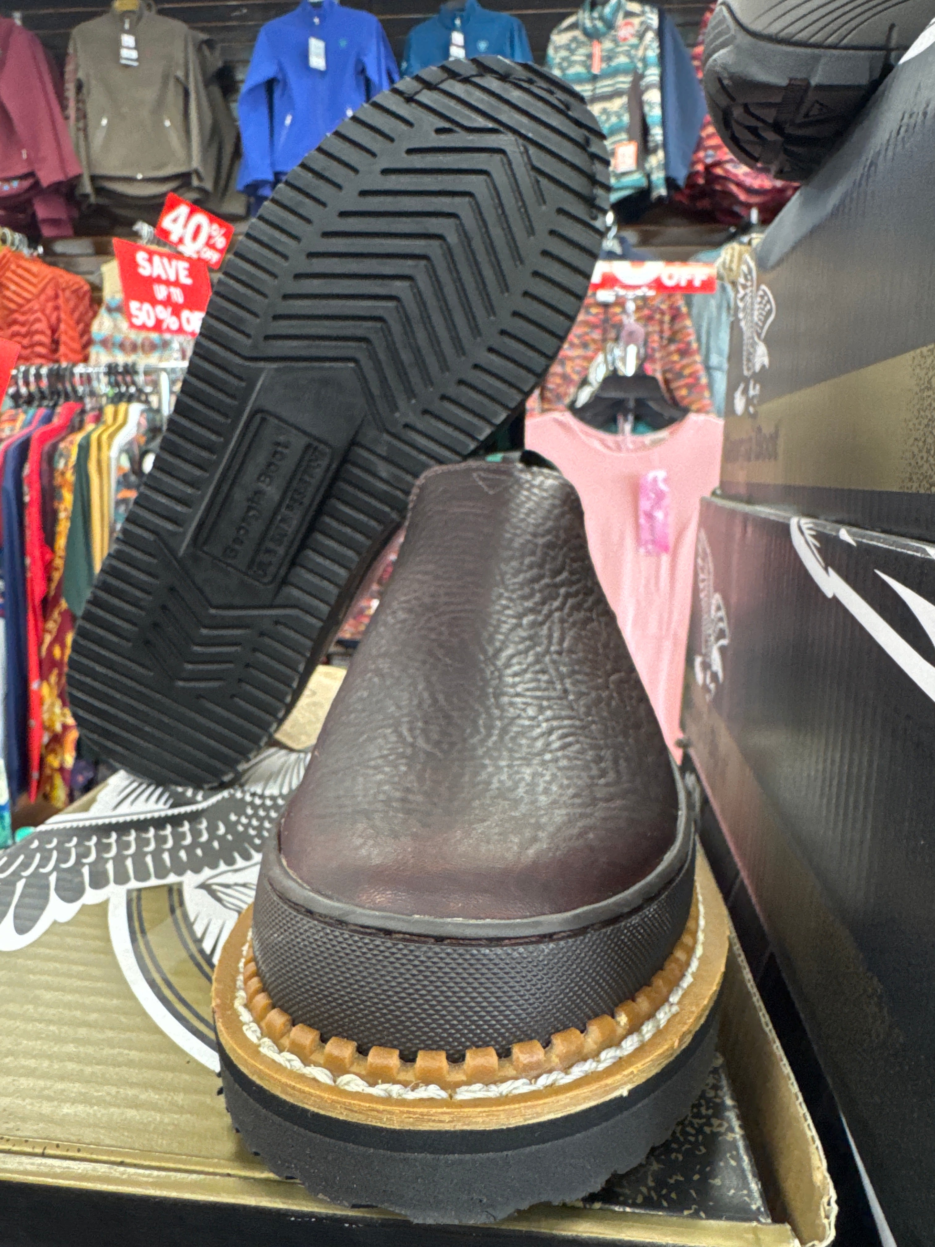 GEORGIA GIANT WEDGE ROMEO WORK STEEL TOE SHOE