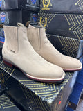 Minotauro Men’s ankle boots Nobuck tan suede leather