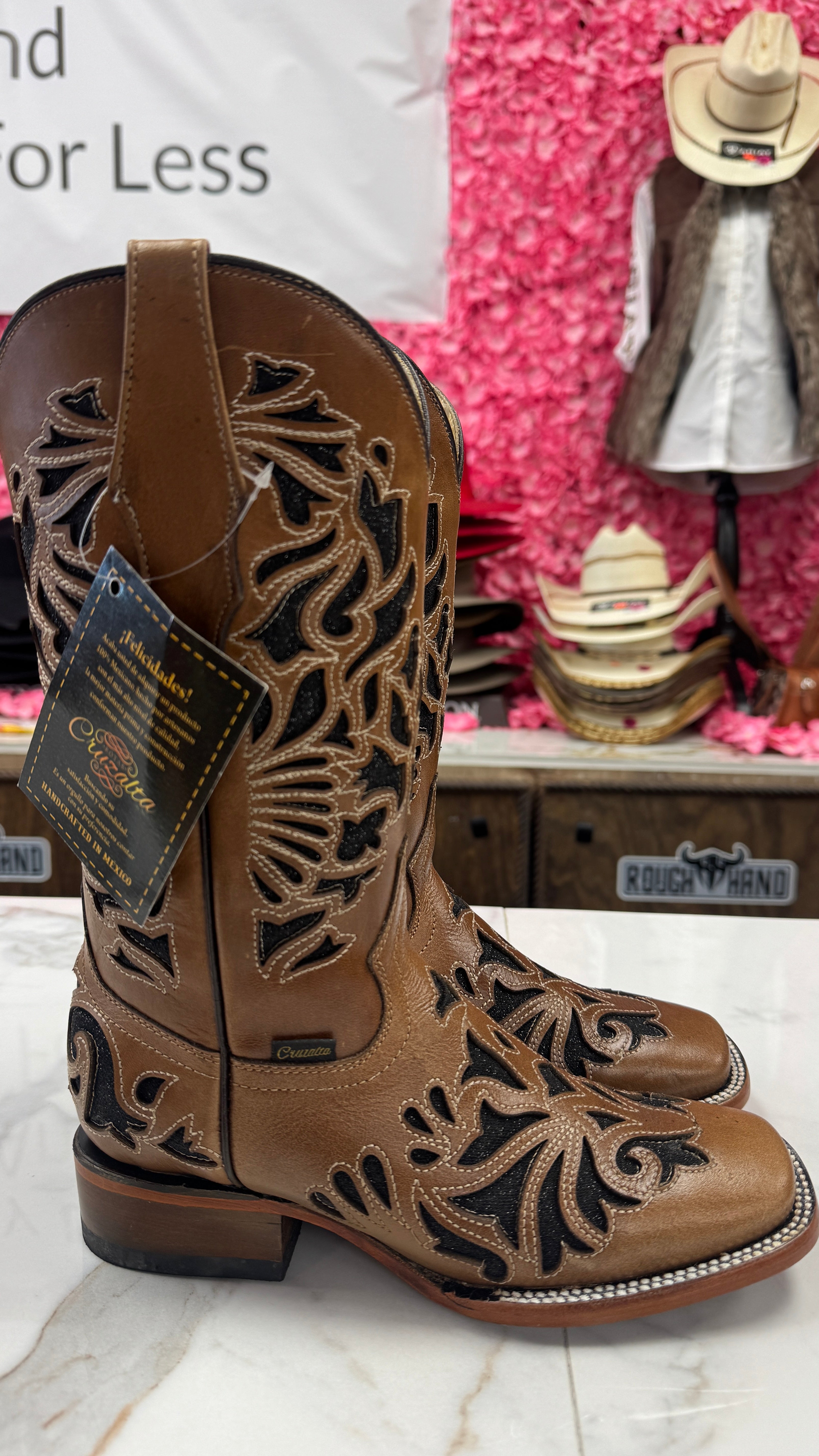 Cruzalta women’s boots brown leather