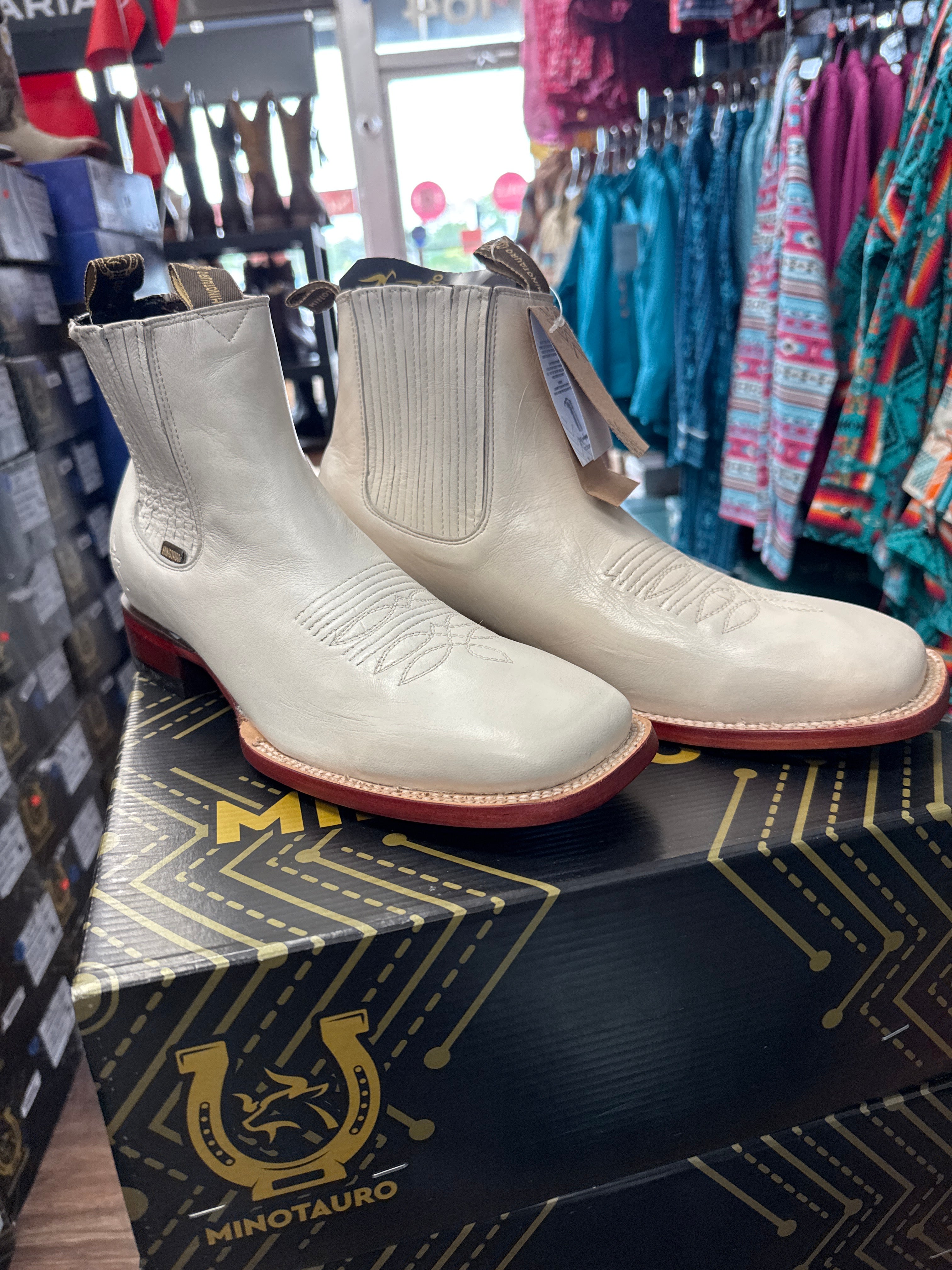 Minotauro: Ankle Boots Deer Winter White