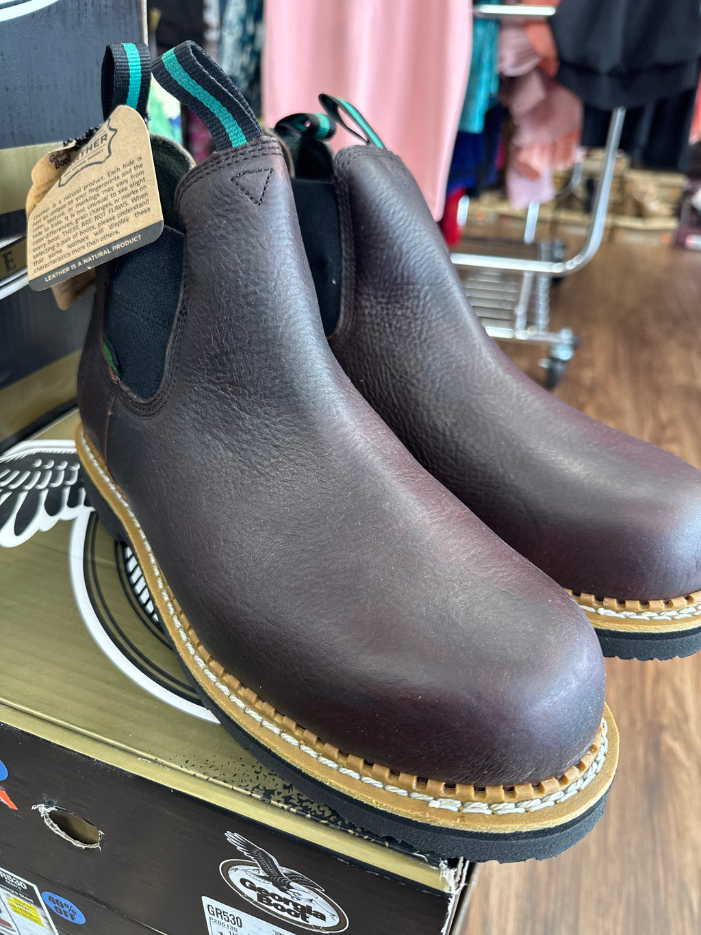 George boot: men’s George Giants steel toe ankle boot